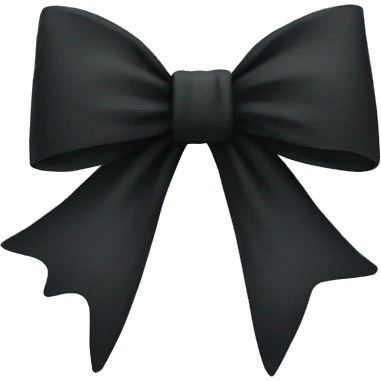 Black bow emoji