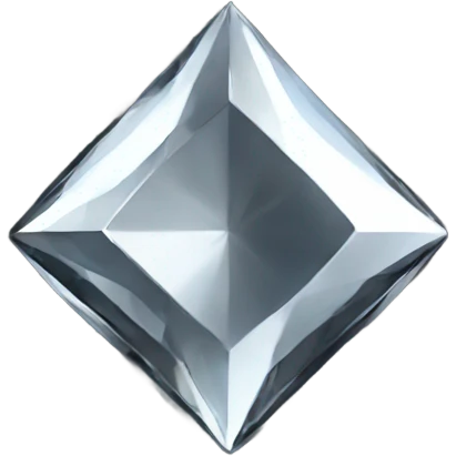 black diamond chrome four-point star diamond diamond star emoji