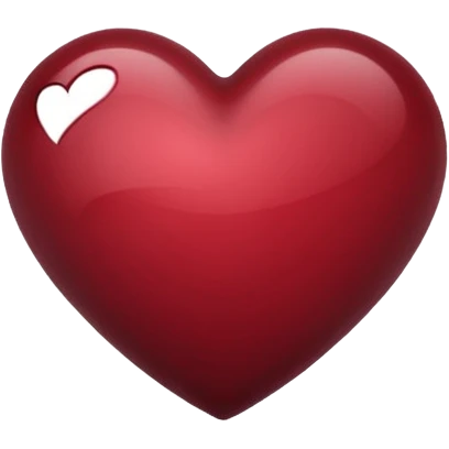 Maroon heart emoje emoji