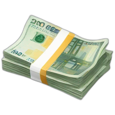 Billet euros emoji