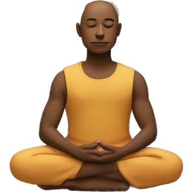 Meditating  emoji