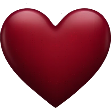 Dark red heart emoji
