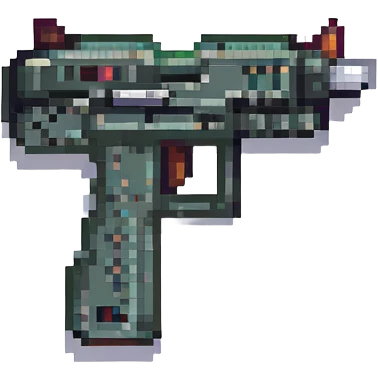 пистолет UZI, no background emoji