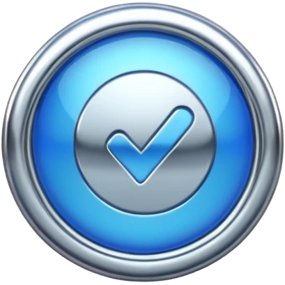 blue Verification badge for tiktok  emoji