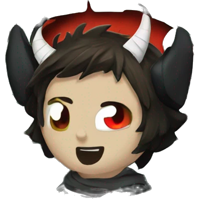 demon boy in green emoji