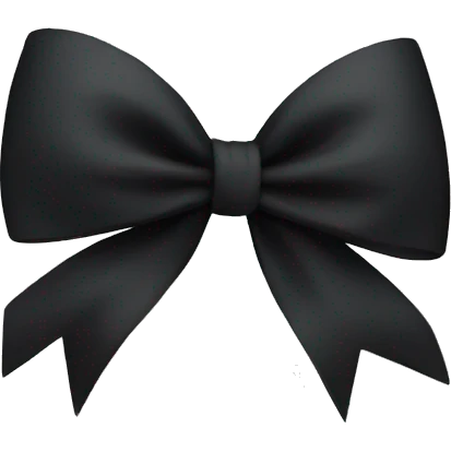 Black bow emoji