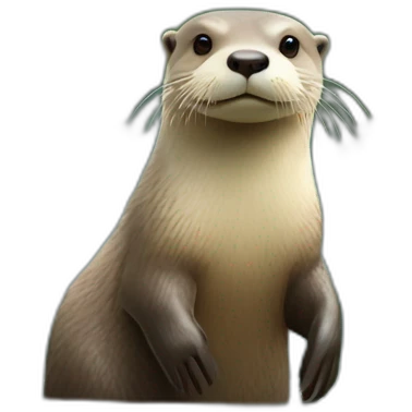 Loutre sur chameau emoji