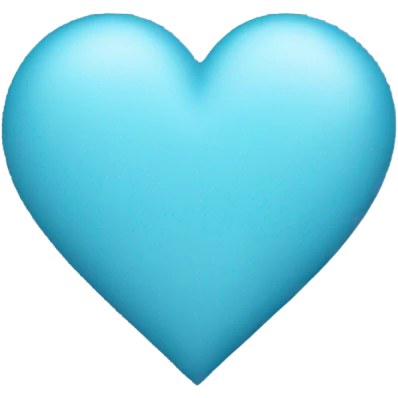 Light blue heart emoji