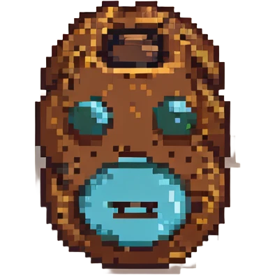 A coffee bean with a face, anthropomorphized to look like a man emoji