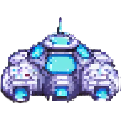 pixel art spaceship emoji