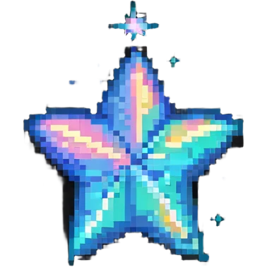 Special member star with animated sparkle effect and rare elemental colors emoji