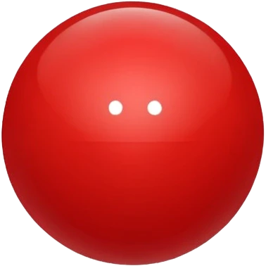 glitter bolinha vermelha pequena emoji