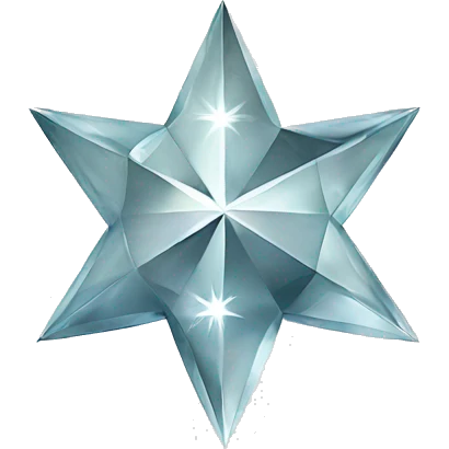 northern star designed diamond emoji
