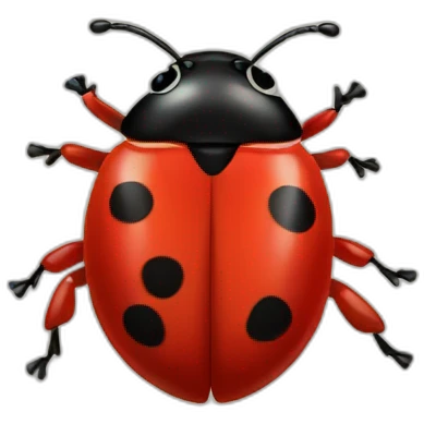 Ladybug cartoon emoji