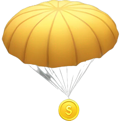 airdrop with coin emoji
