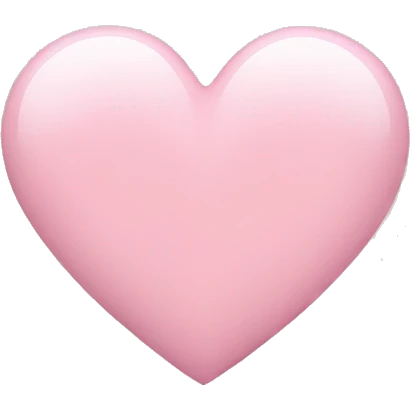 Light pink heart emoji