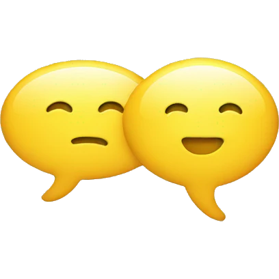 chat icon bubble yellow emoji