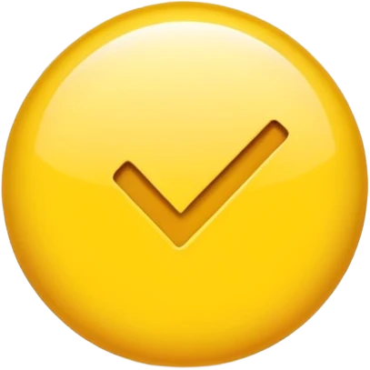 Желтая галочка emoji