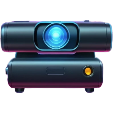 A laser-bar light projector casting neon streaks across the stage.
 emoji