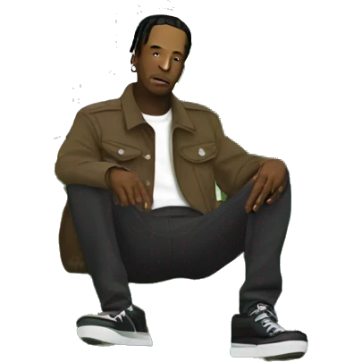 Travis Scott on a cactus emoji