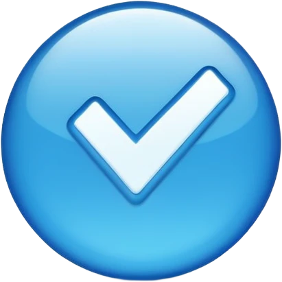 Blue verified Checkmark emoji
