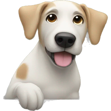 dog looking out window emoji