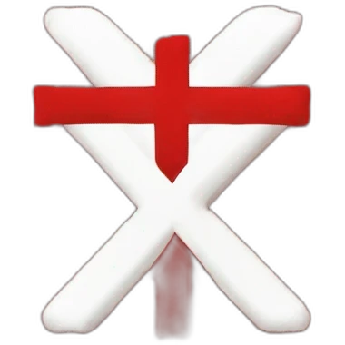 Drapeau 	•	Fond rouge 	•	Croix blanche	Grande 	Simple 	Visibilité emoji