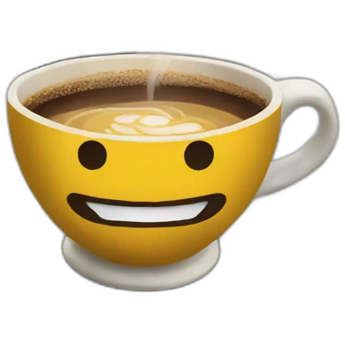 Outside of an Italian coffee on a corner downtown Houston emoji
