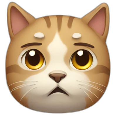 Sad cat emoji