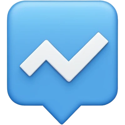 I want a blue square flipped 45 degrees and a white correct sign like this ✔️ emoji