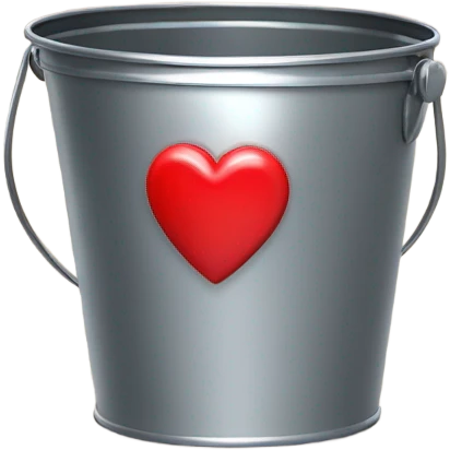 heart bucket emoji