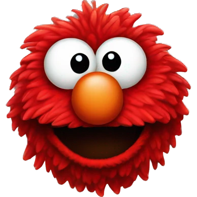 Cute Elmo head emoji