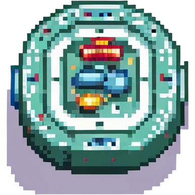 pill with 8-bit design elements emoji