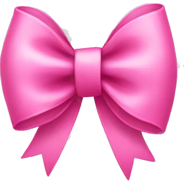 Pink bow emoji