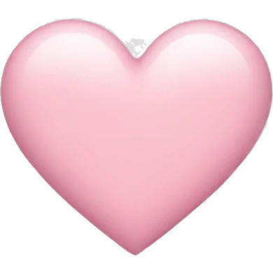 light pink heart emoji