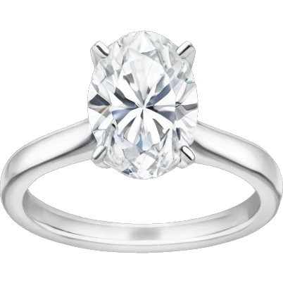 oval solitaire engagement ring  emoji
