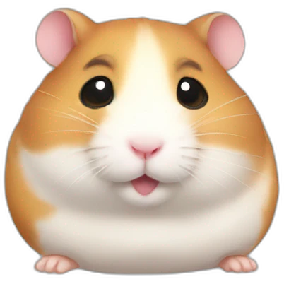 Fatty round hamster emoji