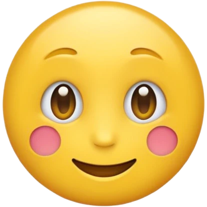 Emoji rond et jaune qui regarde à côté de lui  emoji