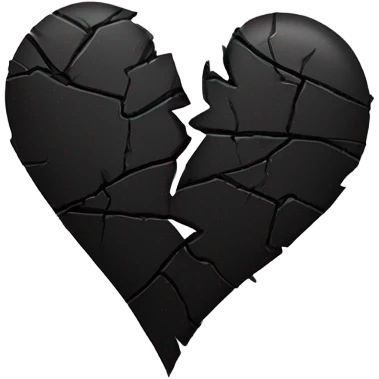 Heartbreak black emoji
