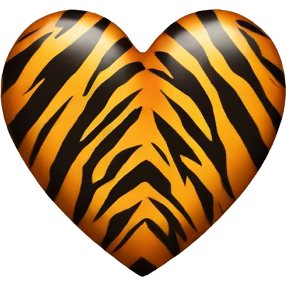 Heart with pin tiger stripes  emoji