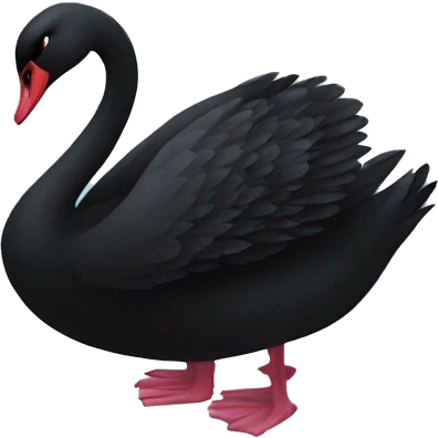 Black swan emoji