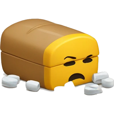 spilled pillbox emoji
