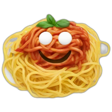Spaghetti with Blender emoji