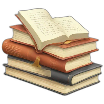 books and flow emoji