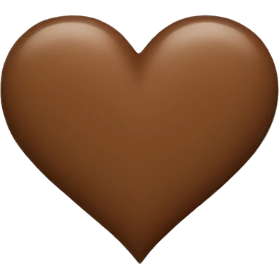 Brown heart emoji