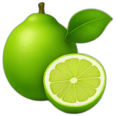 Green lemon emoji