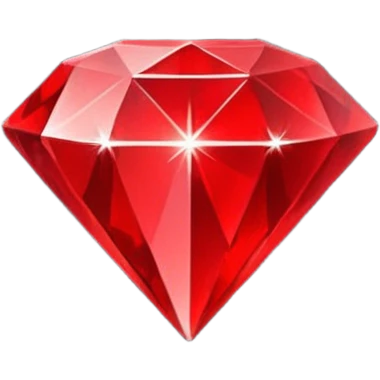 red diamond symbol flat emoji