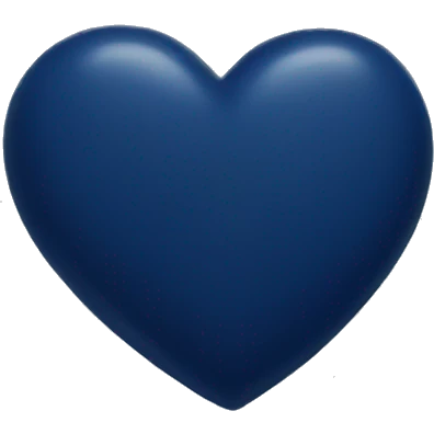 Navy blue heart emoji