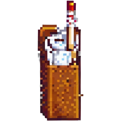 pixel art cigarette emoji