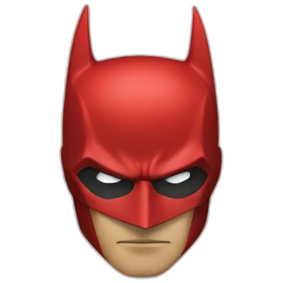 batman en rouge emoji